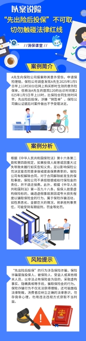 “先出險后投保”不可取切勿觸碰法律紅線